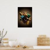 動的対称値ポスター紙（マット） ポスター (キッチン)