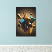 動的対称性 キャンバスプリント (インサイチュ (ウッドフロア))