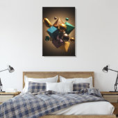 動的対称性 キャンバスプリント (インサイチュ (寝室))