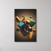 動的対称性 キャンバスプリント (正面)