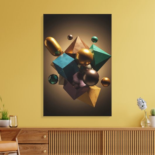 動的対称性 キャンバスプリント (インサイチュ (リビング))