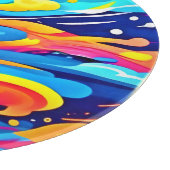 動的抽象芸術カラフル式 カッティングボード (角)