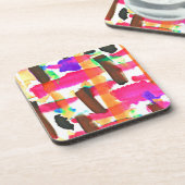 動的抽象芸術パターン コースター (左側)