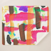 動的抽象芸術パターン シェルパブランケット (正面(横))