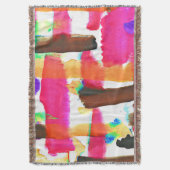 動的抽象芸術パターン スローブランケット (正面縦)