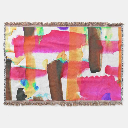 動的抽象芸術パターン スローブランケット (正面)
