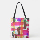 動的抽象芸術パターン トートバッグ (裏面)