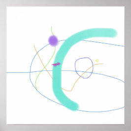 動的抽象芸術合成 ポスター