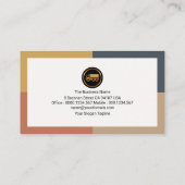 動的矩形グローバルロジステ縁どィクス(Dynamic Rectangle Global Logist 名刺 (裏面)