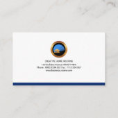 動的簡潔なレトロのコラムの屋根ふきの専門家 名刺 (裏面)