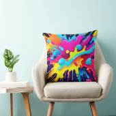 動的蛍光ス絵を描テリーク クッション (椅子)