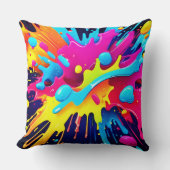 動的蛍光ス絵を描テリーク クッション (正面)