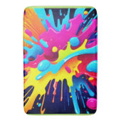 動的蛍光ス絵を描テリーク バスマット (正面縦)