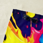 動的蛍光ス絵を描テリーク ビーチタオル (インサイチュ)