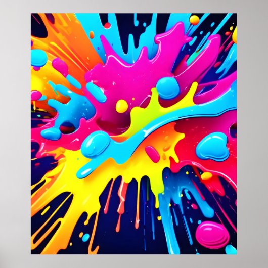 動的蛍光ス絵を描テリーク ポスター (正面)