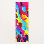 動的蛍光ス絵を描テリーク ヨガマット (正面)