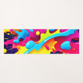 動的蛍光ス絵を描テリーク ヨガマット (正面(横))