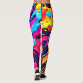 動的蛍光ス絵を描テリーク レギンス (裏面)