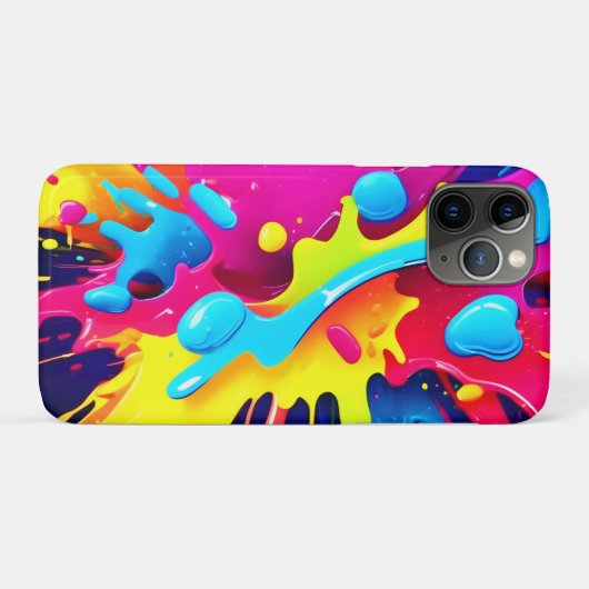 動的蛍光ス絵を描テリーク Case-Mate iPhoneケース (裏面(横))