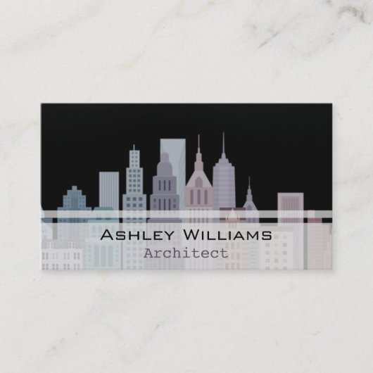 動的都市超高層ビルの建築 名刺 (正面)