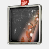 動脈のプラク メタルオーナメント (左)