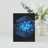 動脈の血球のビューを切り取る ポストカード (スタンド正面)