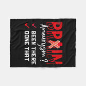 動脈瘤が行ったその認識度グラフィック フリースブランケット (正面(横))