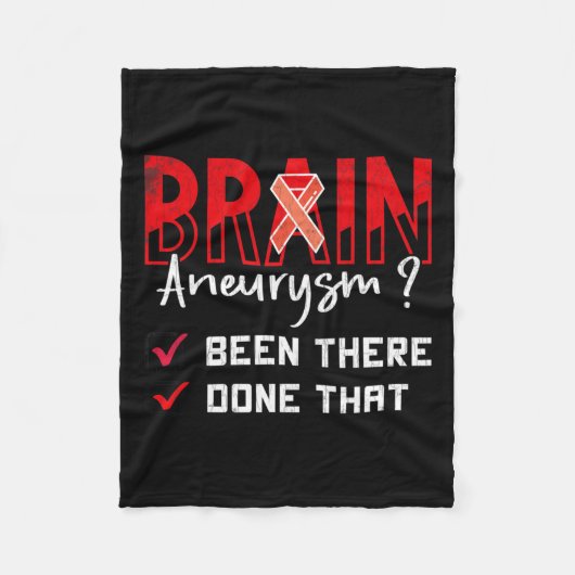 動脈瘤が行ったその認識度グラフィック フリースブランケット (正面)