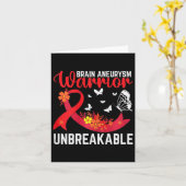 動脈瘤戦士の破れない手術認識度グラ カード (黄色い花)