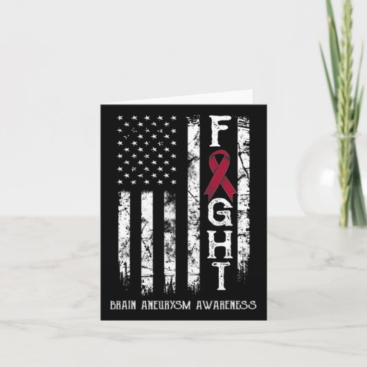 動脈瘤戦士 米国国旗 カード (正面)
