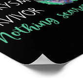 動脈瘤生存者何も私を怖がらせない ポスター (角)