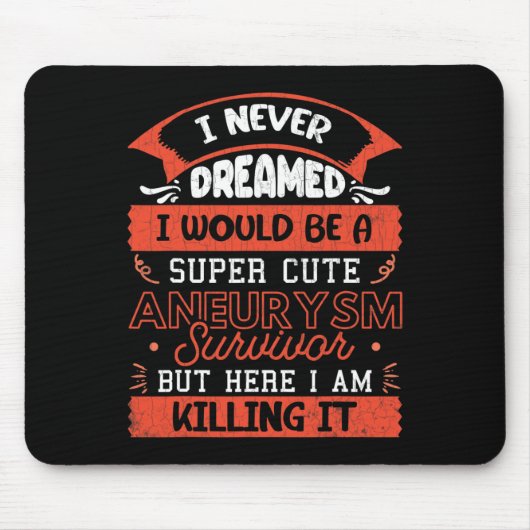 動脈瘤生存脳手術認識度図 マウスパッド (正面)