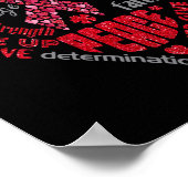 動脈瘤認識度ハートワードBa ポスター (角)