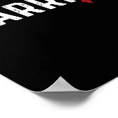 動脈瘤認識度バーガンディーリボンウォリアー ポスター (角)