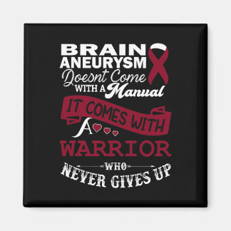 動脈瘤認識度バーガンディーリボン戦士サポート マグネット