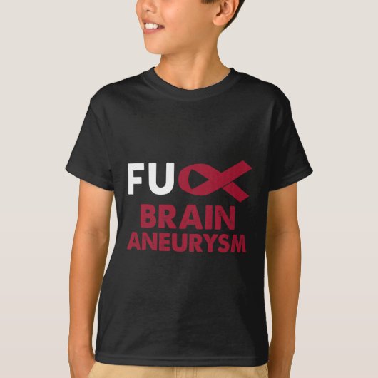 動脈瘤認識度支援生存者贈与 Tシャツ (正面)