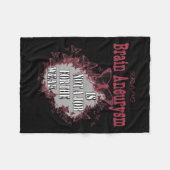 動脈瘤認識度1 フリースブランケット (正面(横))