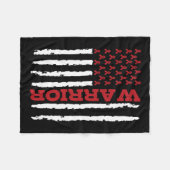 動脈瘤認識度9 フリースブランケット (正面(横))