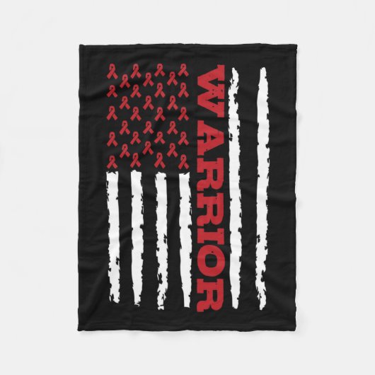 動脈瘤認識度9 フリースブランケット (正面)