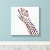 動脈・静脈・リンパ系3 キャンバスプリント (インサイチュ (ウッドフロア))