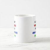 動詞で名詞な面白マグカップ コーヒーマグカップ (中央)