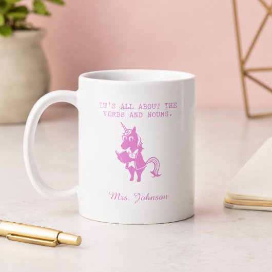 動詞と名詞がすべて Grammar コーヒーマグカップ