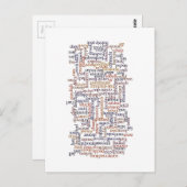 動詞地図 ポストカード (正面/裏面)