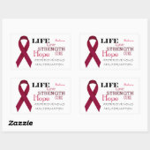 動静脈奇形認識度シール 長方形シール (シート)