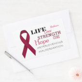 動静脈奇形認識度シール 長方形シール (封筒)