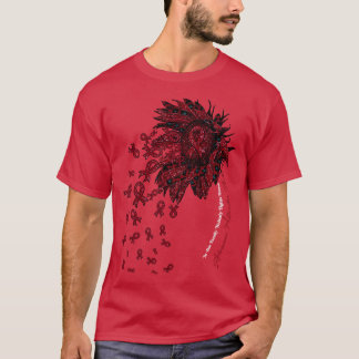 動静脈奇形認識度ヒマワリ Tシャツ