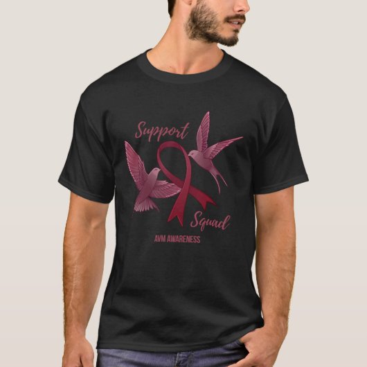 動静脈奇形AVM認識度サポート Tシャツ (正面)