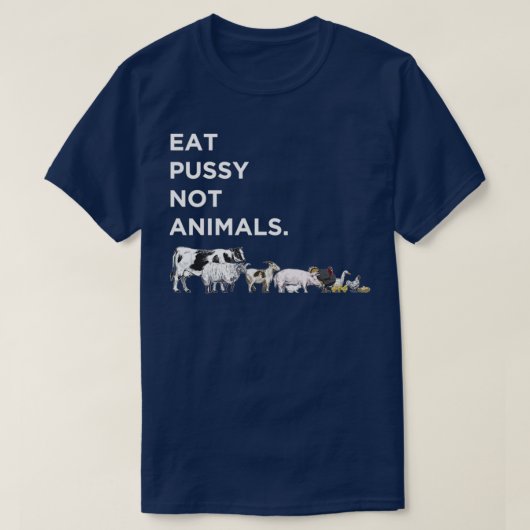 動食べ物でない猫  Tシャツ (デザイン正面)
