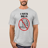 勘定が嫌いだ Tシャツ (正面)