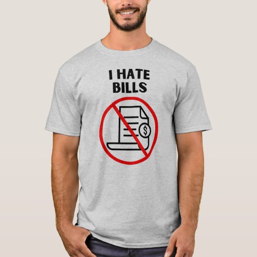 勘定が嫌いだ Tシャツ (正面)